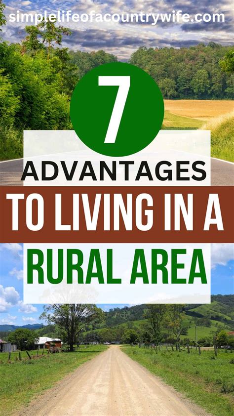 benefits of rural living.